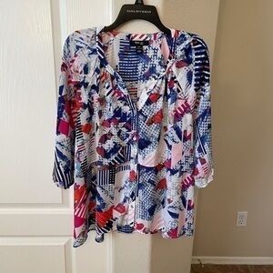 Style & Co. abstract print blouse